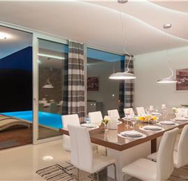 5 bedroom villa with heated infinity pool and sea views near Milna, Brac Island, sleeps 10